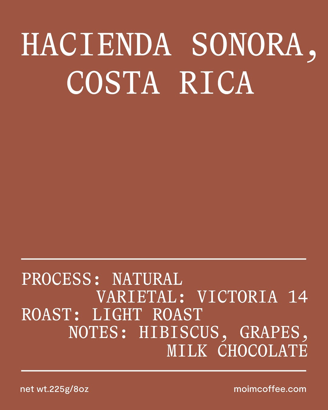 Hacienda Sonora, Costa Rica